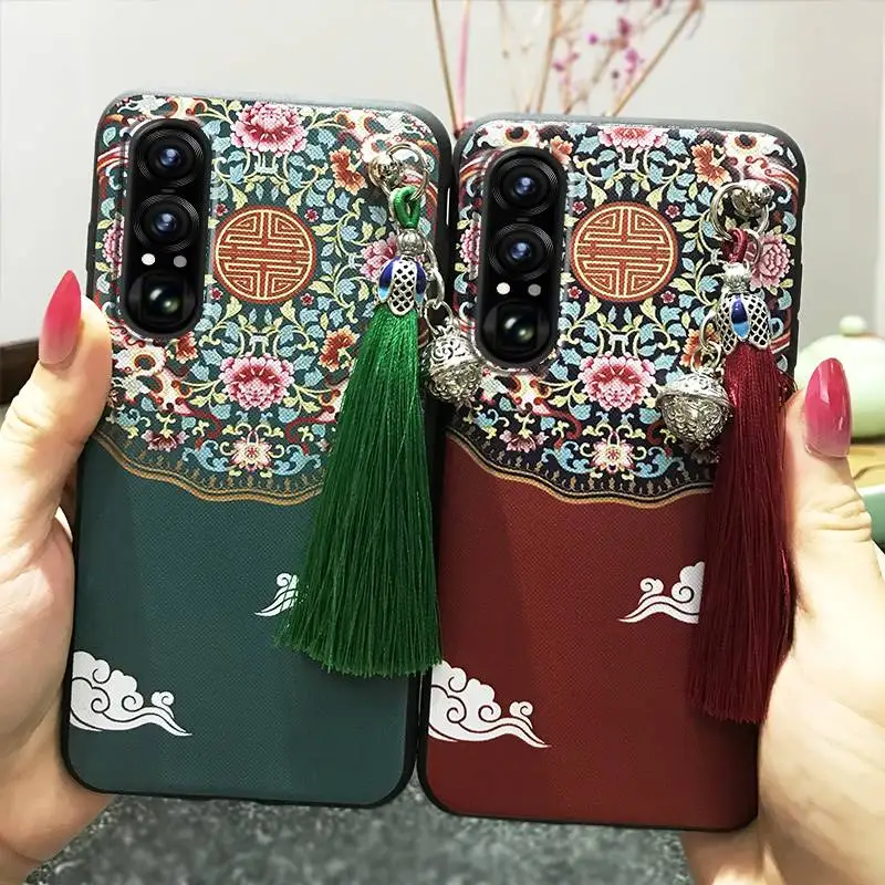 Фото Водонепроницаемый чехол для телефона Sony Xperia1 vii в китайском стиле, силиконовый грязеотталкивающий противоударный чехол из ТПУ, противоударный №2