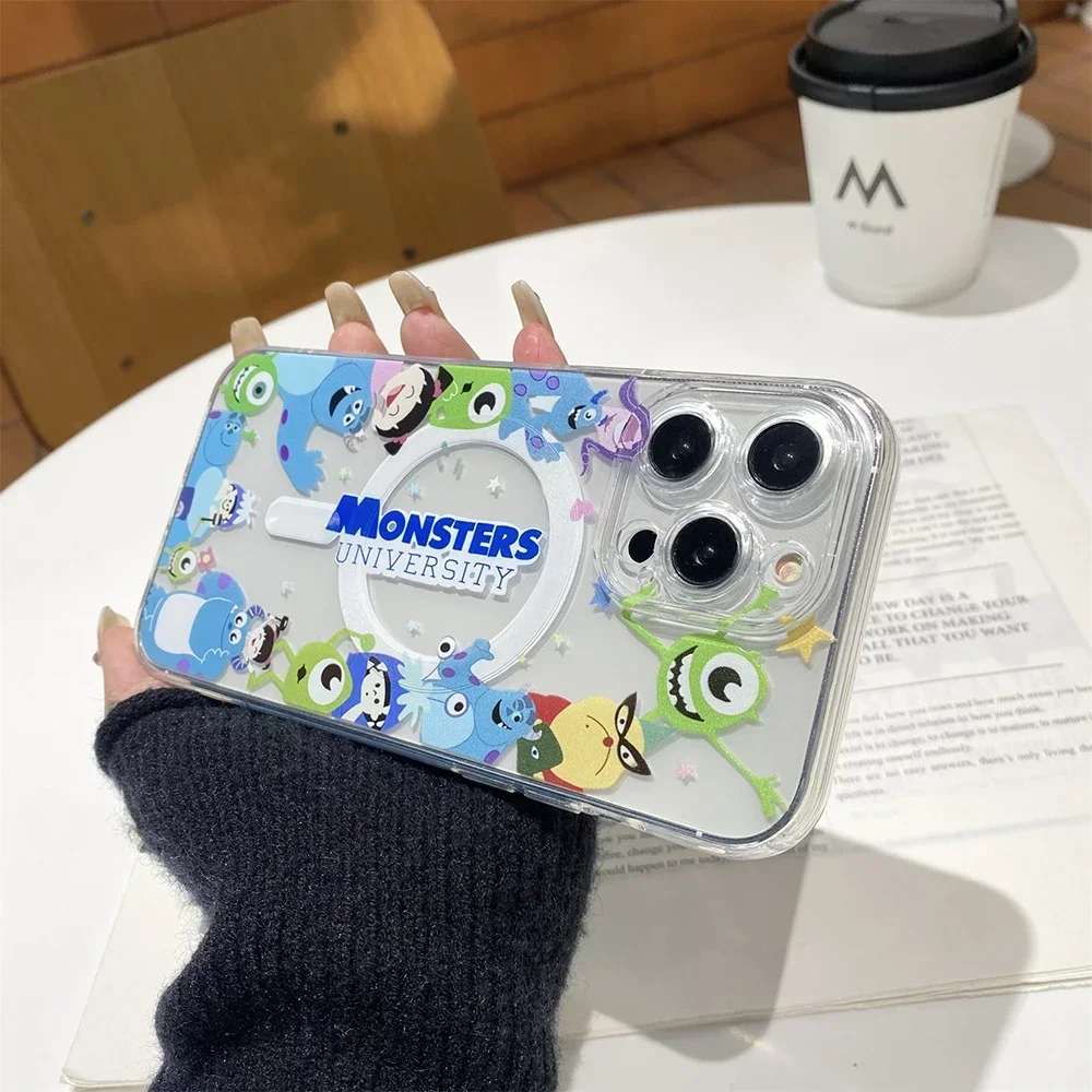 Магнитный чехол Magsafe для телефона с героями мультфильмов Университет монстров