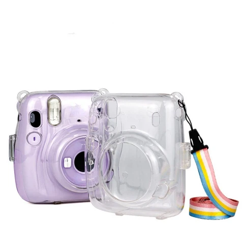 Camera Bag with Shoulder Strap for Camera Case PU Leather Soft Silicone Cover Bag