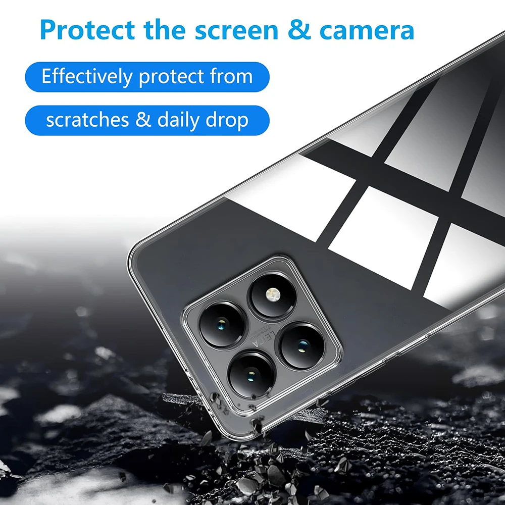 Силиконовый мягкий чехол для Xiaomi 14T 14 13 13T 12 12S 12X 12T Pro Lite ультратонкий прозрачный