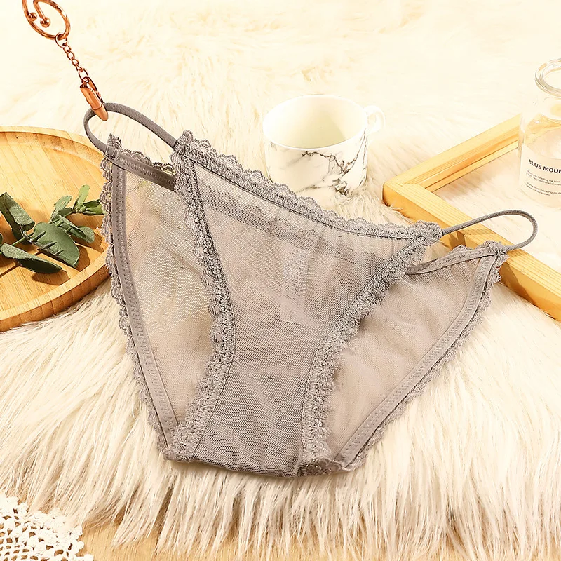 6pcs Women's underwear sexy seamless lace hollow out  middle waist female panties ladies breathable comfortable lingerie