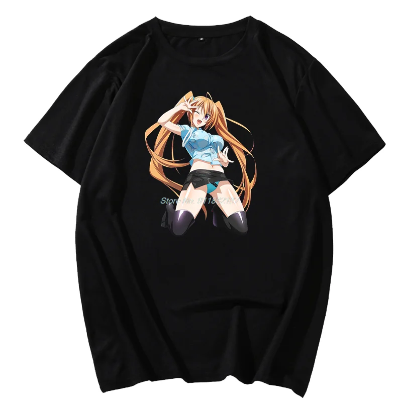 

Irina Shidou Imouto Rias Gremory High school Hentai Girl Unisex fashion graphic t shirts Tees Tops Summer Harajuku Streetwear