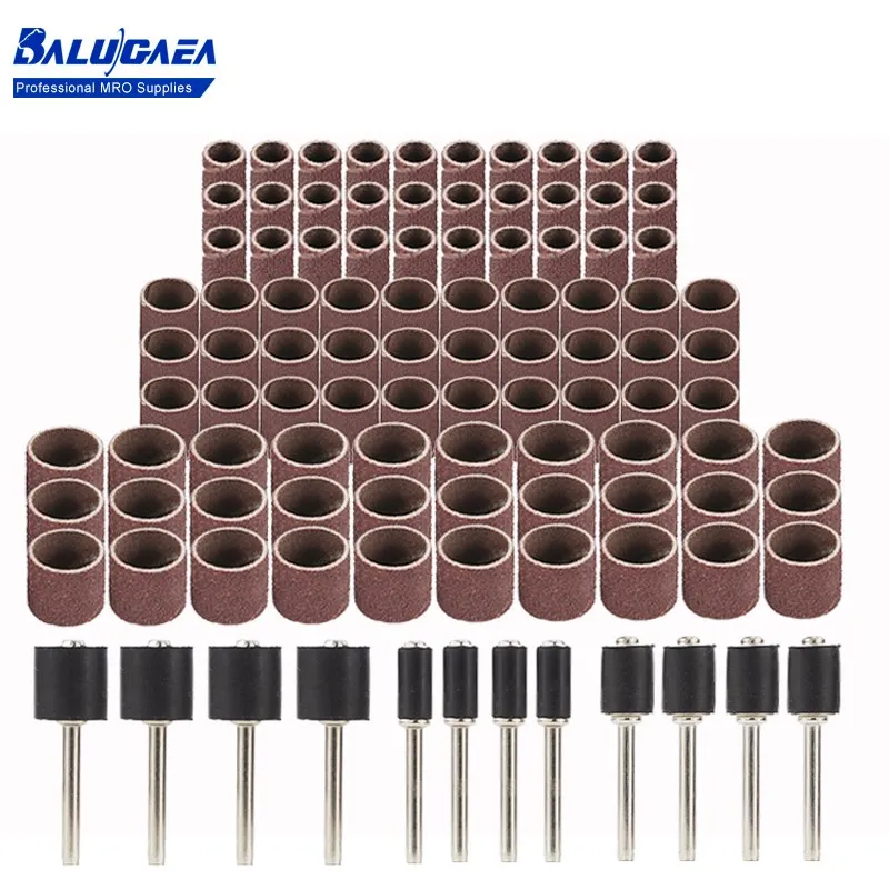 

Abrasive Tools Sanding Bands Set 1/4 3/8 1/2 Inch Sanding Drum Set With Sanding Mandrels For Dremel Rotary Tool