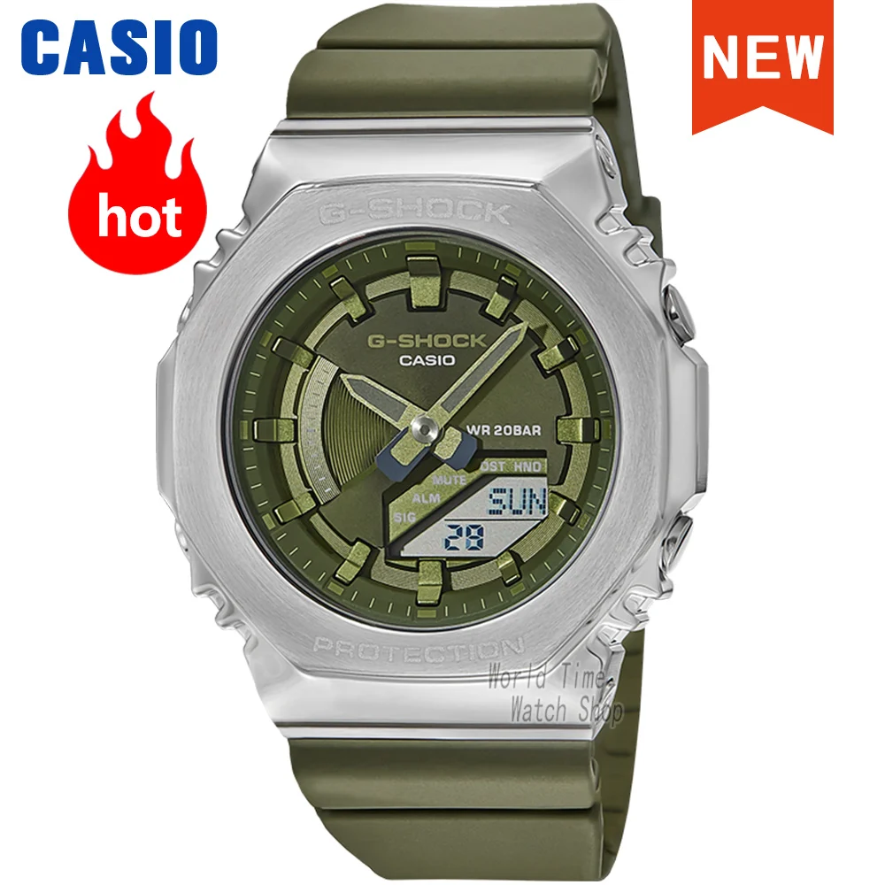 

Casio watch g shock for men Metal Octagon Farmhouse Oak 200m Waterproof quartz watch reloj casio hombre GM-S2100-3A