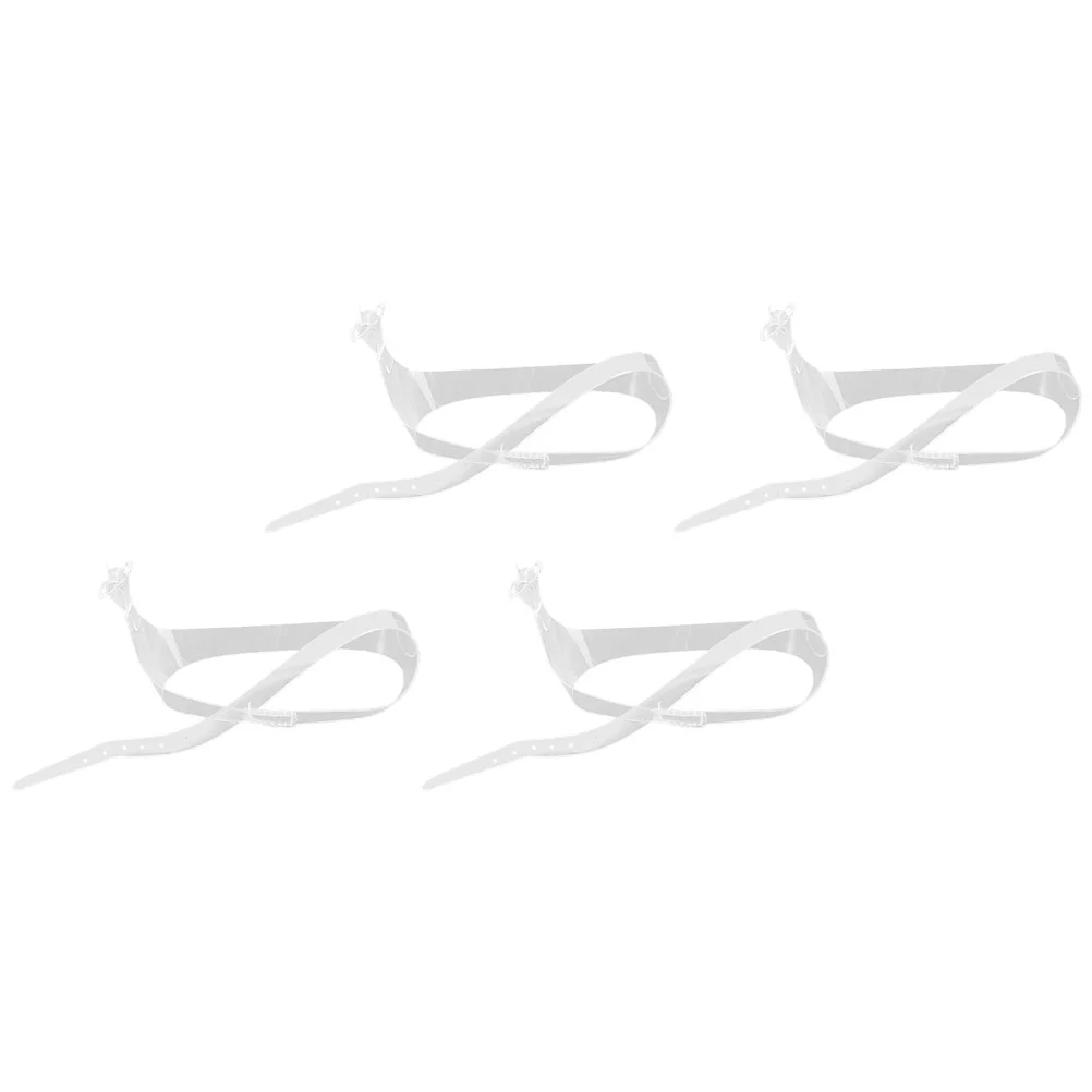 

2 пары креативных прозрачных ремней на высоком каблуке