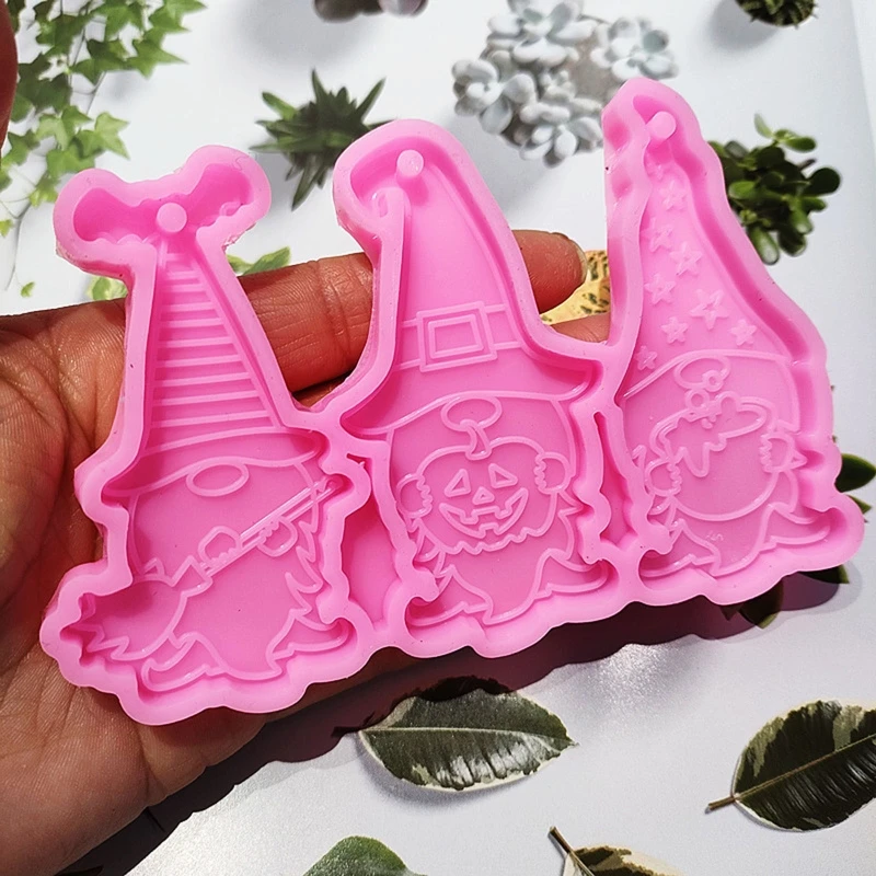 Блестящий глянцевый Санта-Клаус маленькая карликовая силиконовая фотография DIY