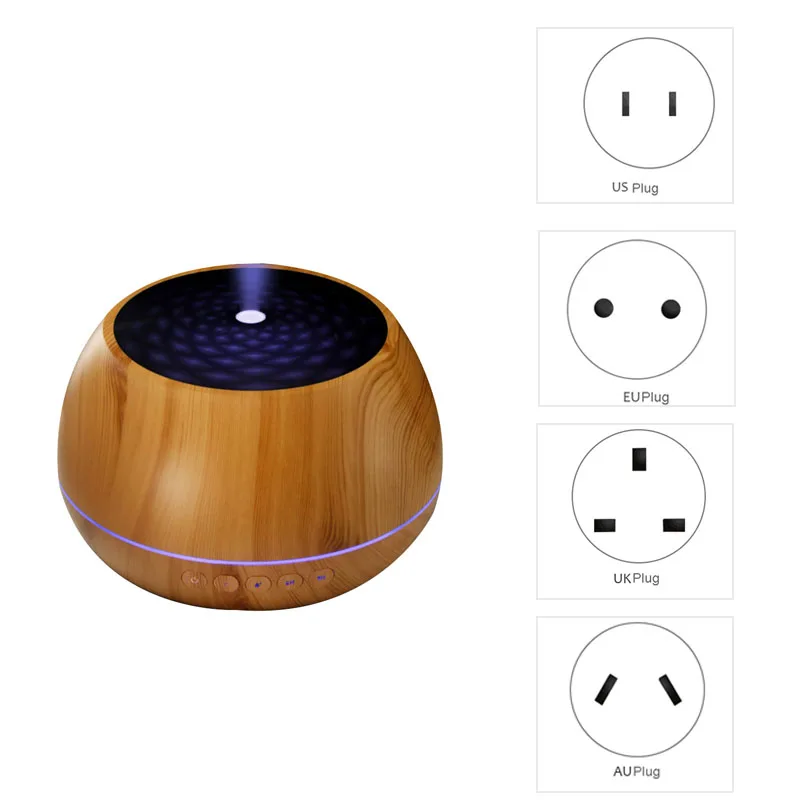 

10000Ml Essential Oil Diffuser Wood Grain Aroma Diffuser Ultrasonic Cold Fog Humidifier, LED Light Humidifier