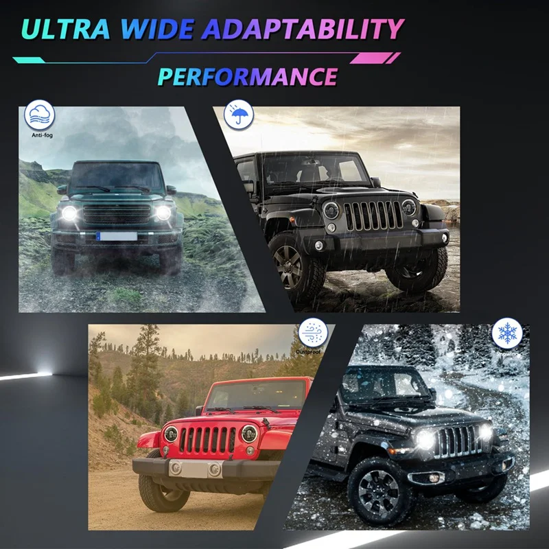 Детали для передних фар 7 дюймов головного света внедорожников детали Jeep Wrangler JK TJ