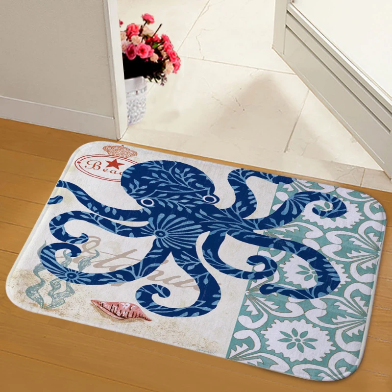 

Европейская Звездная Морская звезда с модным принтом для гостиной Прямоугольный Коврик Вход для спальни