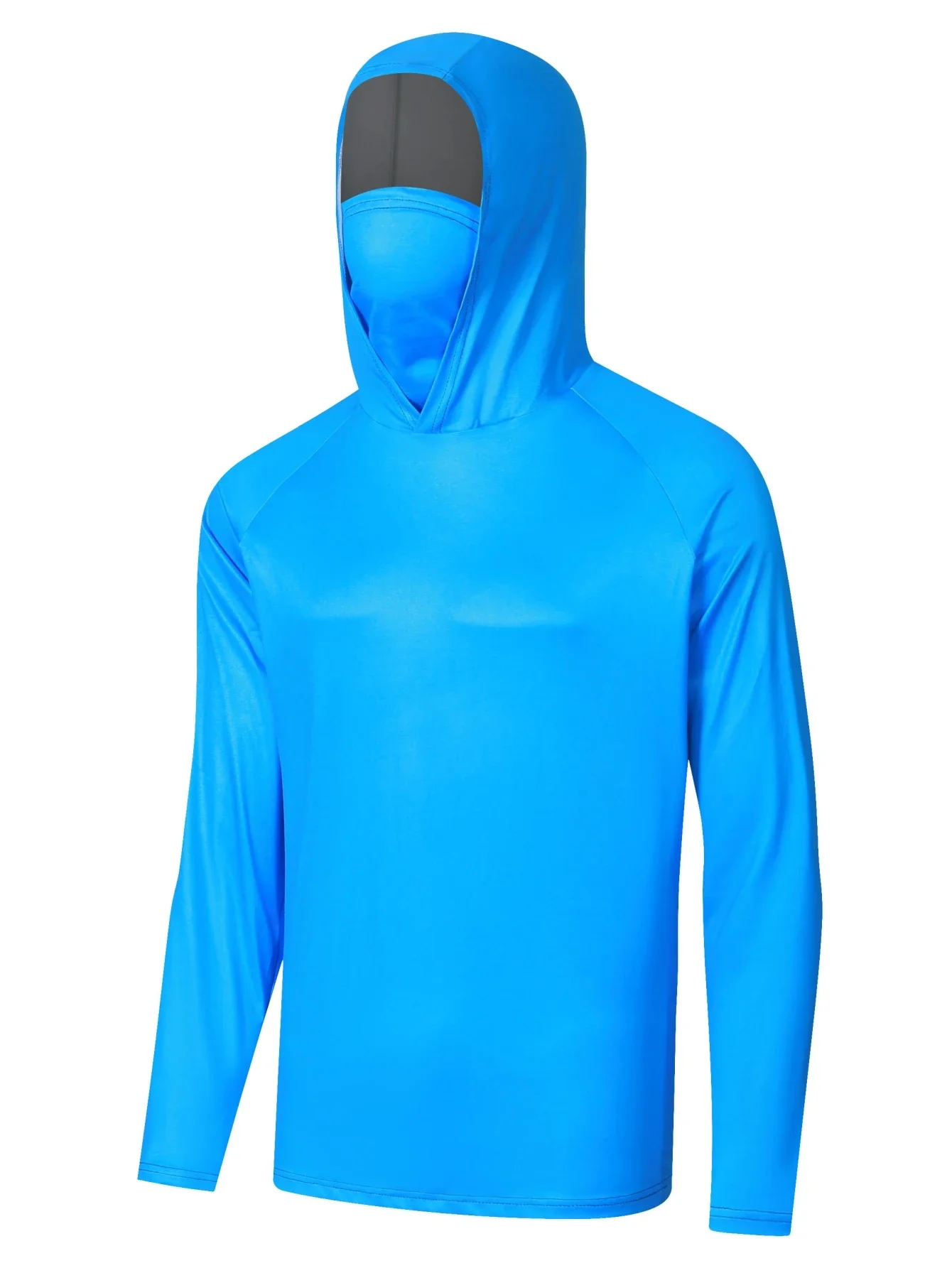 Мужская модель с маской УФ-защита для шеи мужская флисовая толстовка Флисовая