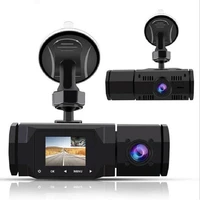 1080p dual dash cam front and inside camera ir night vision car driving recorder universal car accessories