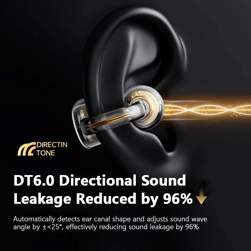 Фото Monster MQT65 OWS Bluetooth 6.0 Наушники Hi-Fi Качество звука HD Вызов Беспроводные наушники Зажим для ушей Спортивные наушники с шумоподавлением №3