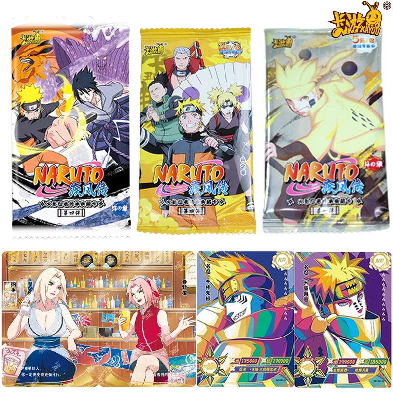 

Kayou 10 Packs New Naruto Cards Chapter of Array EX Version World SE Bronzing SP CR MR Rare Limited Collection Edition Naruto