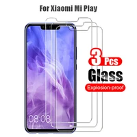3pcs 9d tempered glass for xiaomi mi play screen protector hd film