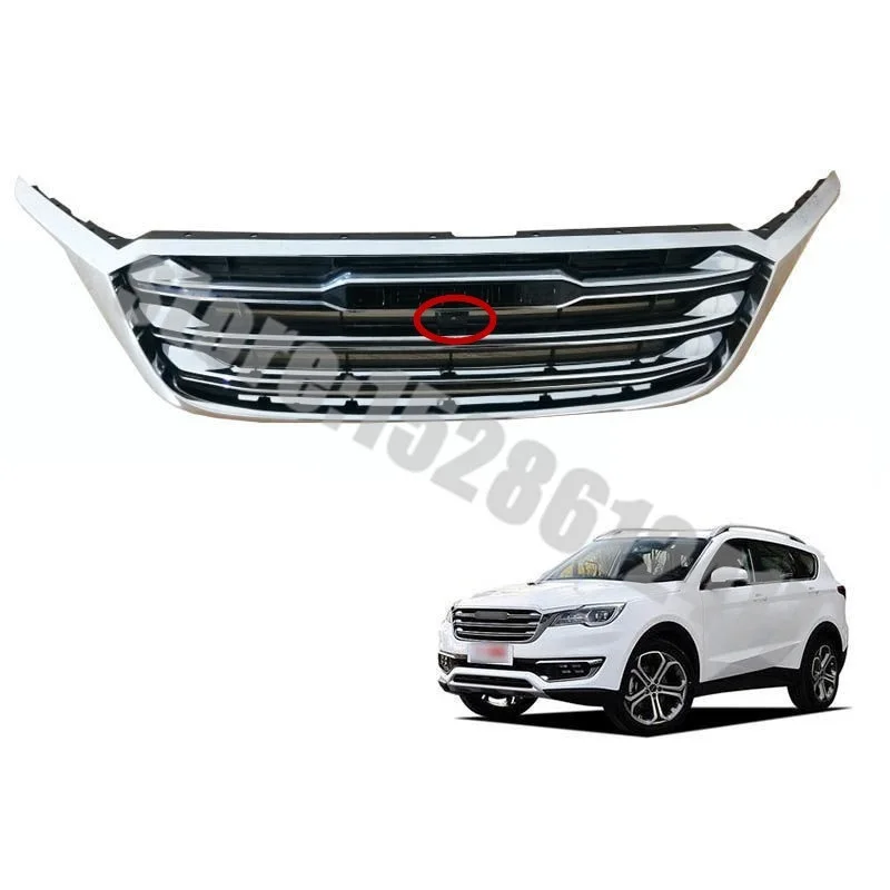 

high quality ABS chrome front grille Refit around trim trim grills Racing for Chery JETOUR x70 2018 Car Styling