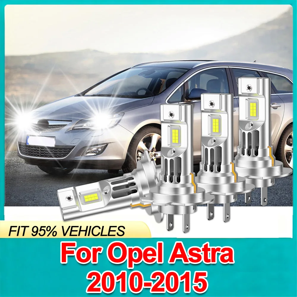 Фото Для Opel Astra 2010-2015 H7 комбинированные лампы дальнего/ближнего света, супер яркие, 6000K, IP68, водонепроницаемые, адаптер не требуется, настоящий 1:1, мини-размер №1