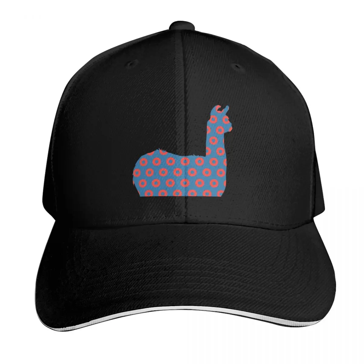 Фото Бейсбольная кепка Phish Llama Donuts, мужская кепка большого размера, рыболовные кепки, мужские шапки для гольфа, забавные шапки, мужские и женские шапки №1