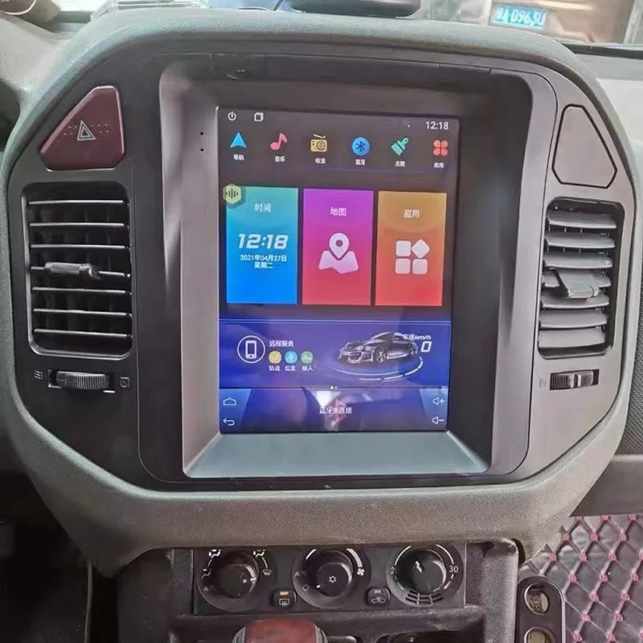 Автомобильный мультимедийный плеер с сенсорным экраном на Android 11 для Mitsubishi Pajero V73