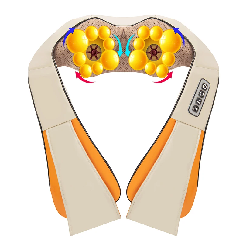 

Portable Shiatsu Neck And Shoulder Massager With Heating Electric Smart Neck Massage