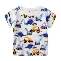 jumping meters new arrival boys girls t shirts cotton cartoon print hot selling baby clothes kids tees tops