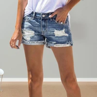 female fashion casual summer cool women denim hole shorts high waists leg openings plus size sexy short jeans for daily wear
