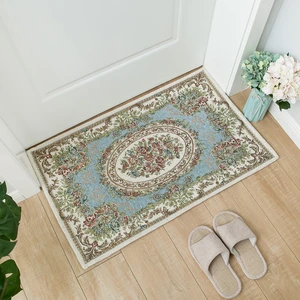 Jacquard Flower Home Doormat Living Room Hallway Anti-skid Large Sofa Chairs Bedside Area Rectangle Rug Kitchen Bathroom Carpets