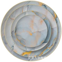 european marble western style steak spaghetti plate snack plate korean style dishes and plates sets dinnerware dining table set