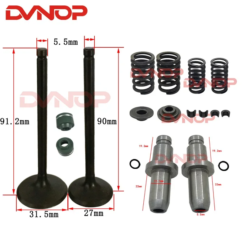 

Комплект клапанов двигателя мотоцикла для HONDA CRF230, CRF230F, CRF230L, CRF230M, 2003-2019, CRF 230, F, M, L, пружины клапана, уплотнения