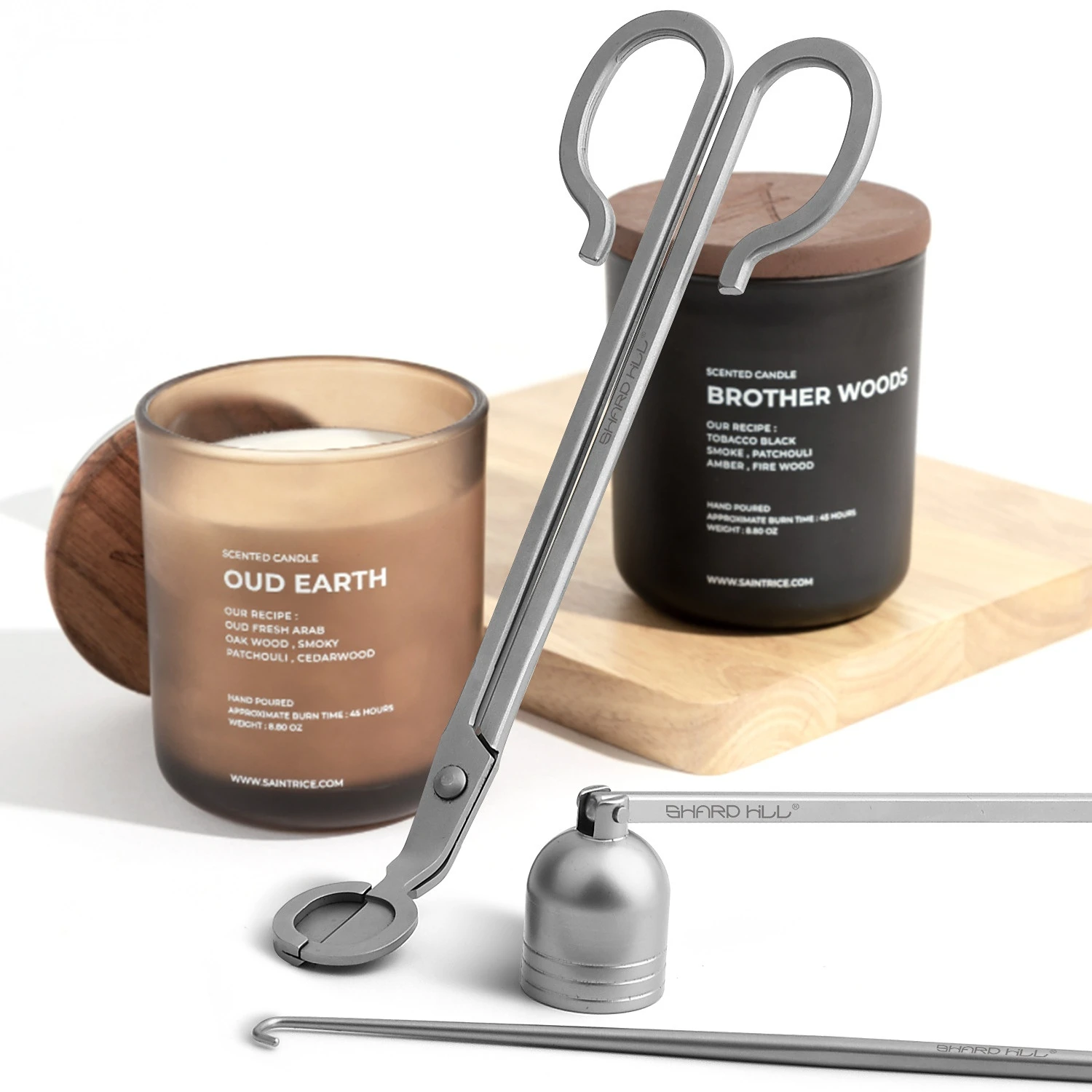 

Набор из 3 предметов для ароматерапии, набор аксессуаров для свечей, покрытие для вымирания, искусственная свеча, подарок, триммер для фитилей