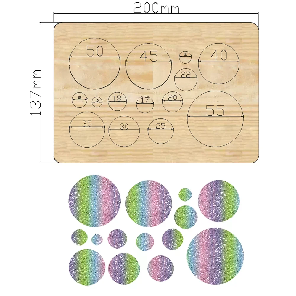 

10 мм ~ 55 мм DIY кожаная искусственная кожа, форма, шаблон, кожаный нож ручной работы, форма для скрапбукинга, деревянные режущие штампы