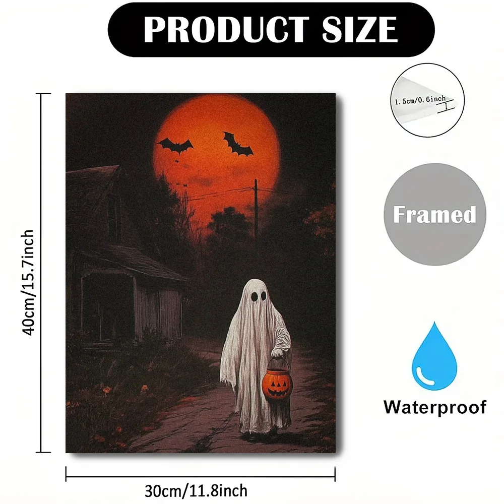 1 шт. импсы на Хэллоуин эльфы тыквенный призрак водонепроницаемая настенная