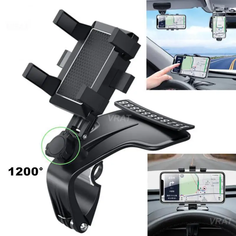 Многофункциональный автомобильный держатель для телефона с номерным знаком 360°
