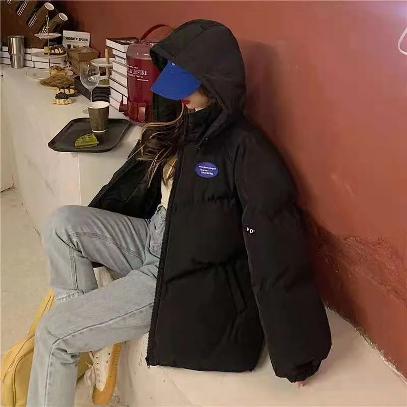 Padded Clothes 2022 New Bread Clothes Padded Jacket Women's Trendy Ins Autumn And Winter Thickened Mid-Length Padded Jacket W888