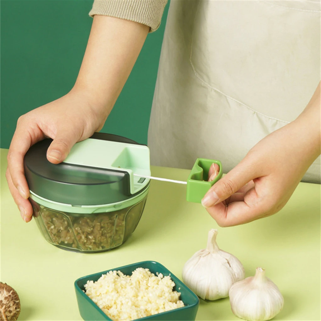 

Garlic Chopper Manual Meat Grinder Small Handheld Shredder Herbs Multi-function Meat Grinder Vegetable Cutter Kitchen Tool
