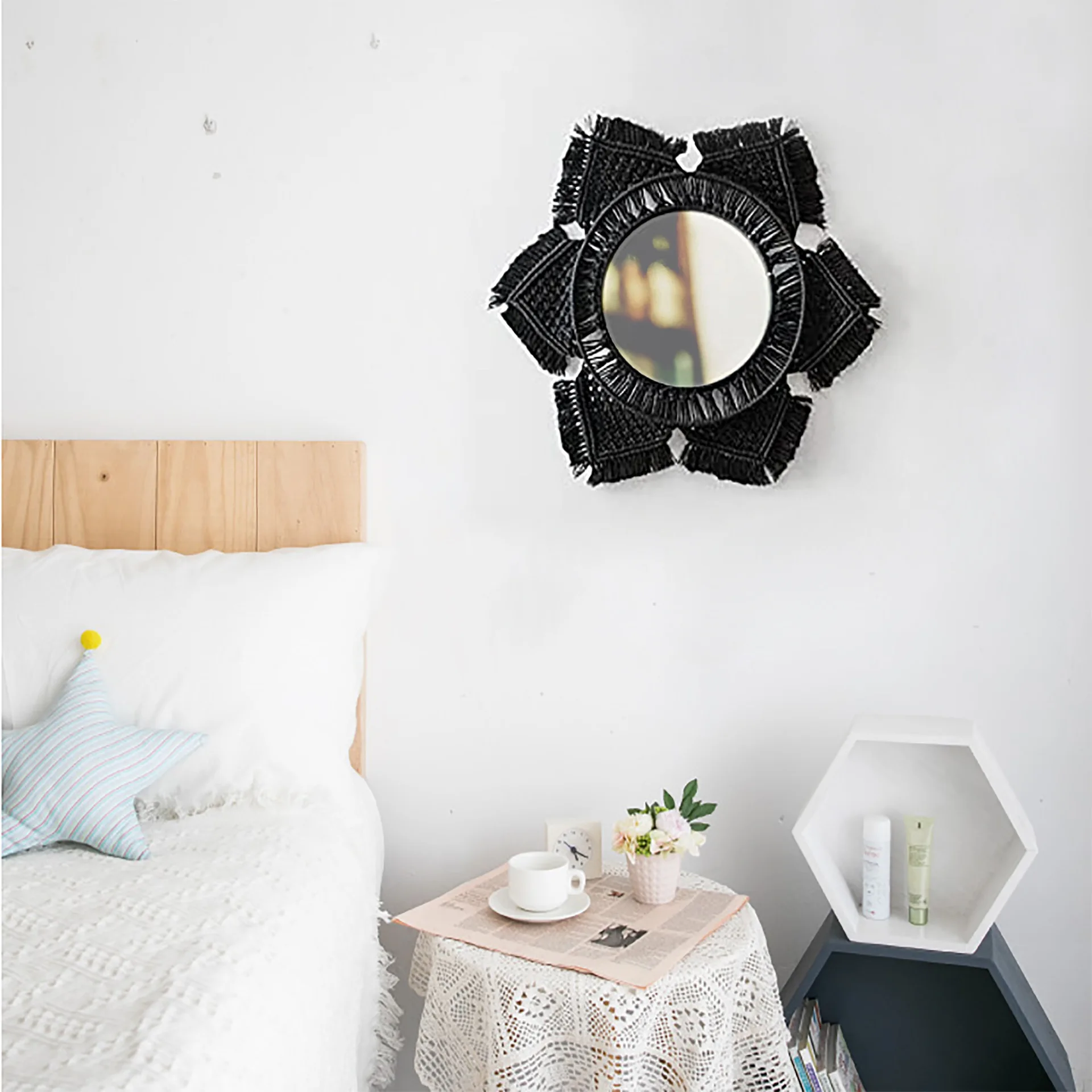 Скандинавский венок украшение для зеркала комнатный настенный гобелен спальни