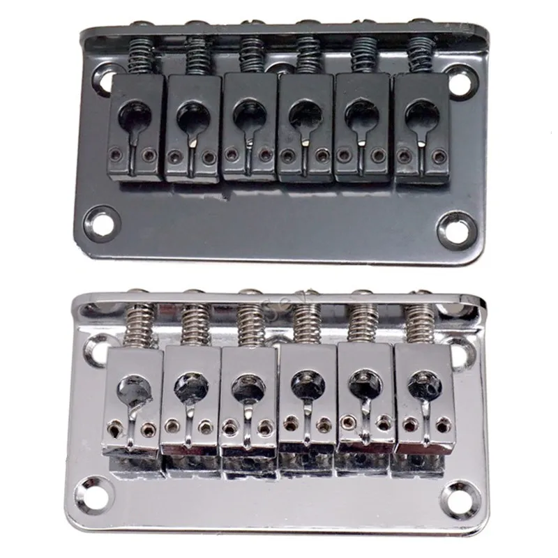 

A Set Of 6 Saddle Hardtail Top Load 78mm Electric Guitar Bridge Accessories Parts Musical Instrument