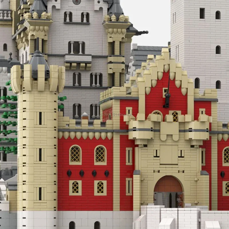 Moc 57493 шт. знаменитая архитектура городской замок Neuschwanstein модель модульных