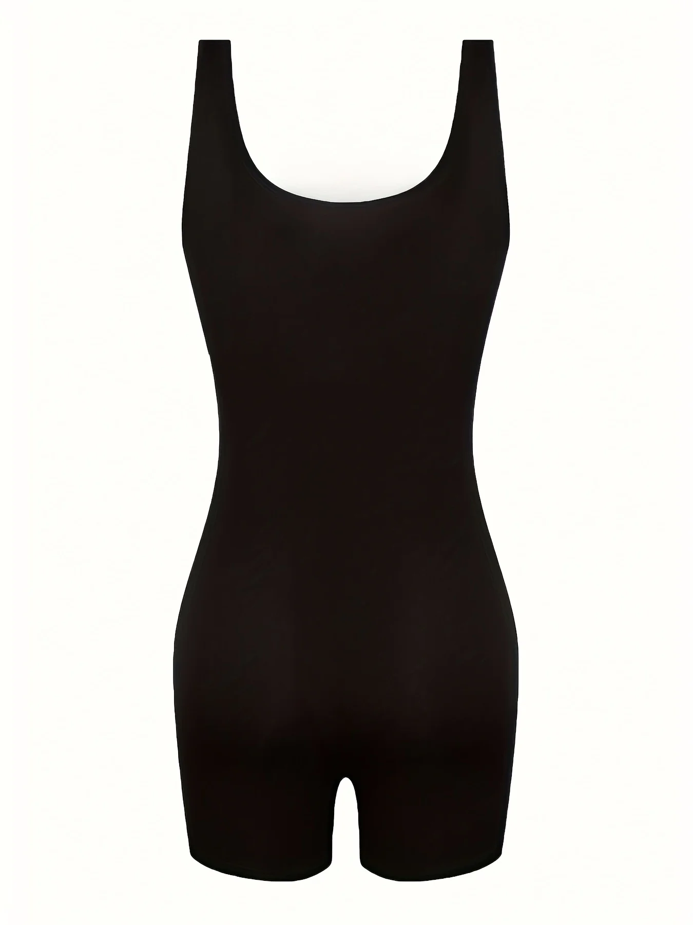 Женский однотонный облегающий комбинезон с открытой спиной