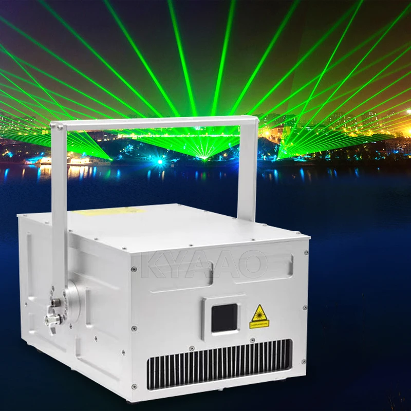 Новый водонепроницаемый 15 Вт уличный RGB лазер ILDA 40 кпс Landmark профессиональный