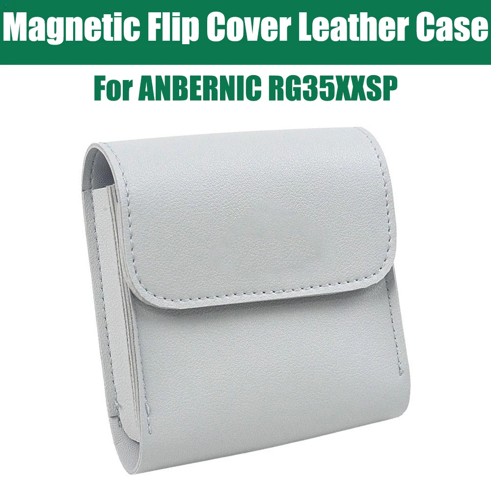Магнитный Флип-Чехол кожаный флип-чехол для ANBERNIC RG35XXSP Классический Складной