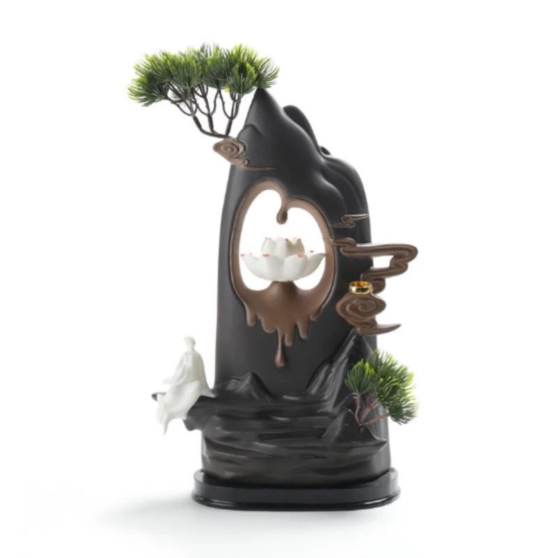 

Zen to watch the inverted sandalwood furnace antique aromatherapy furnace creative Backflow incense burner