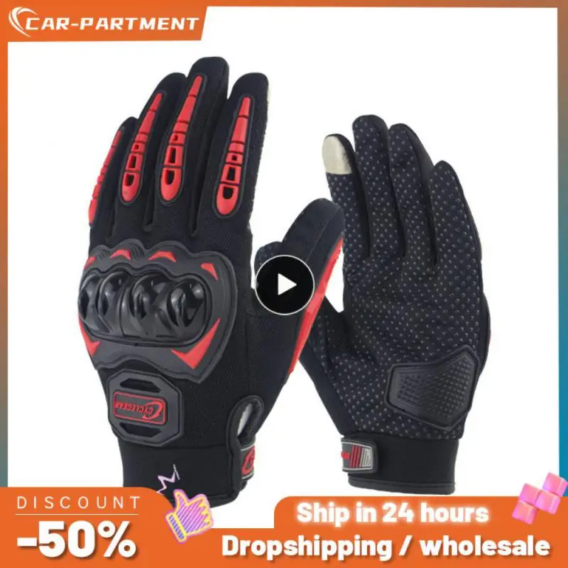 

Winter Thermal Warm Full Finger Gloves Gloves New Arrival Touchscreen Knitted Motorcycle Gloves Protective All Finger Gloves
