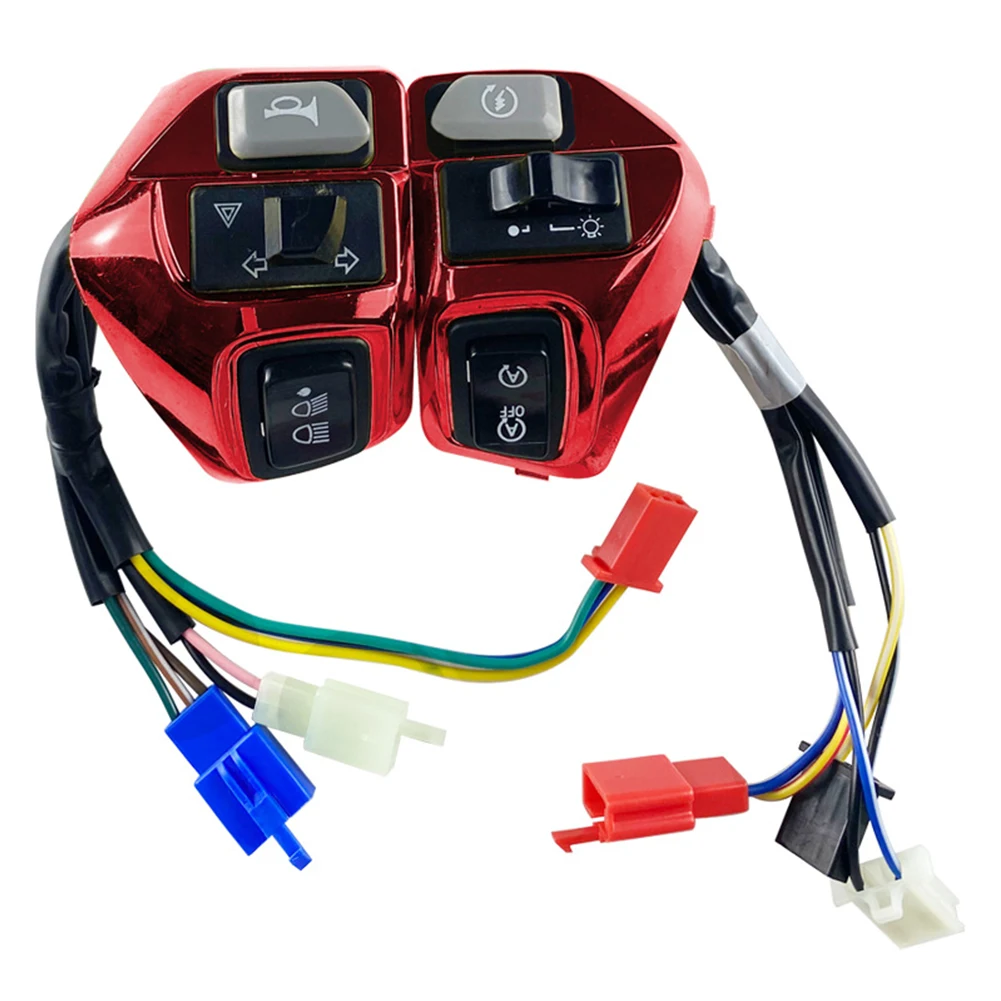 

1 Pair Handlebar Combination Switch For LC135 AEROX155 Button Connector Push Button Switch Motorbike Accessories