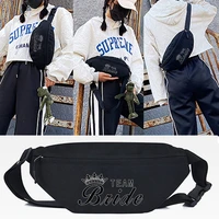 crown letter printing waist bags new sport chest packs fitness pack purse travel phone bag outdoor crossbody shoulder bag unisex
