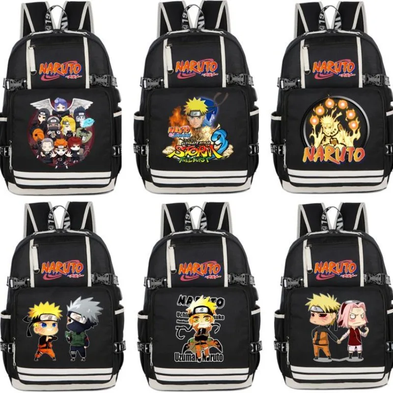 

Рюкзак для мужчин и женщин, ранец для учеников средней и старшей школы с героями аниме Наруто Какаси и левым ребром