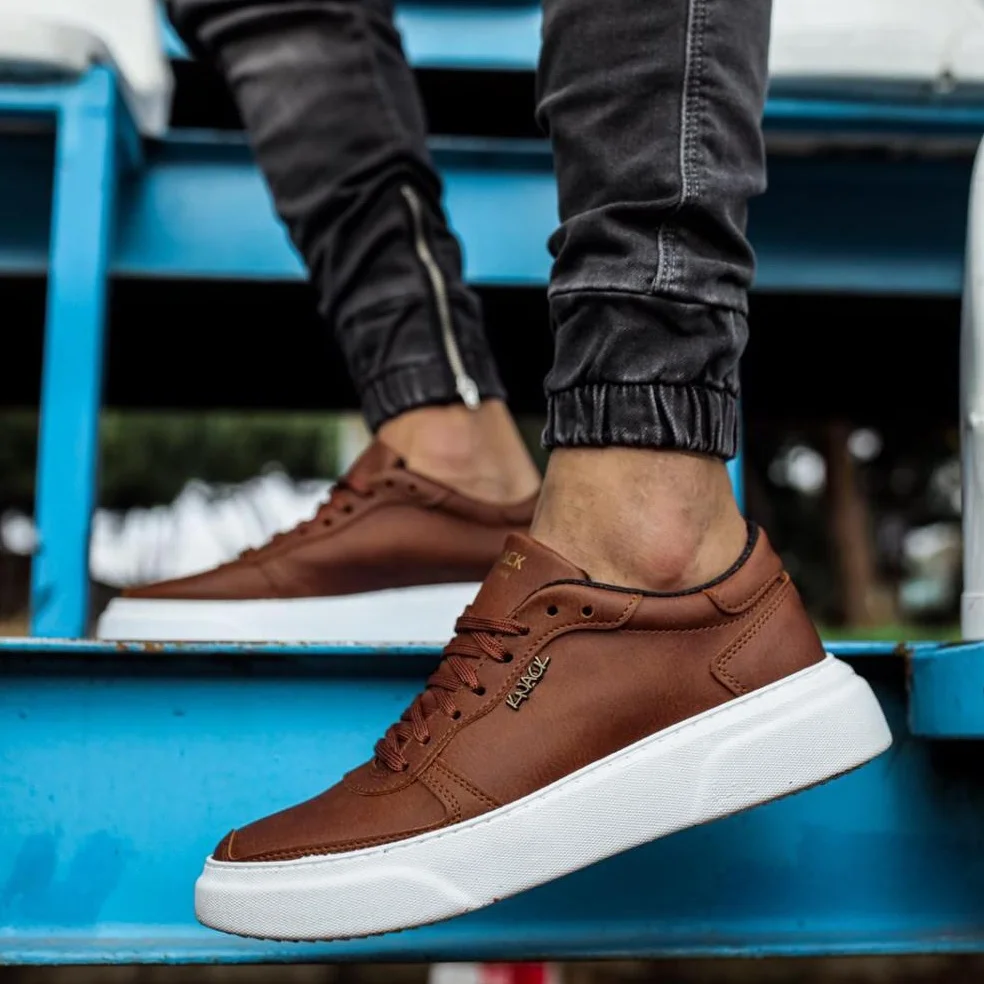 

Knack 222 Günlük Shoes Tan Male Seasonal Comfortable Orthotic Insole Sneaker Spring and Summer Fashion Sport Lace-Up Style Stylish Tasarım