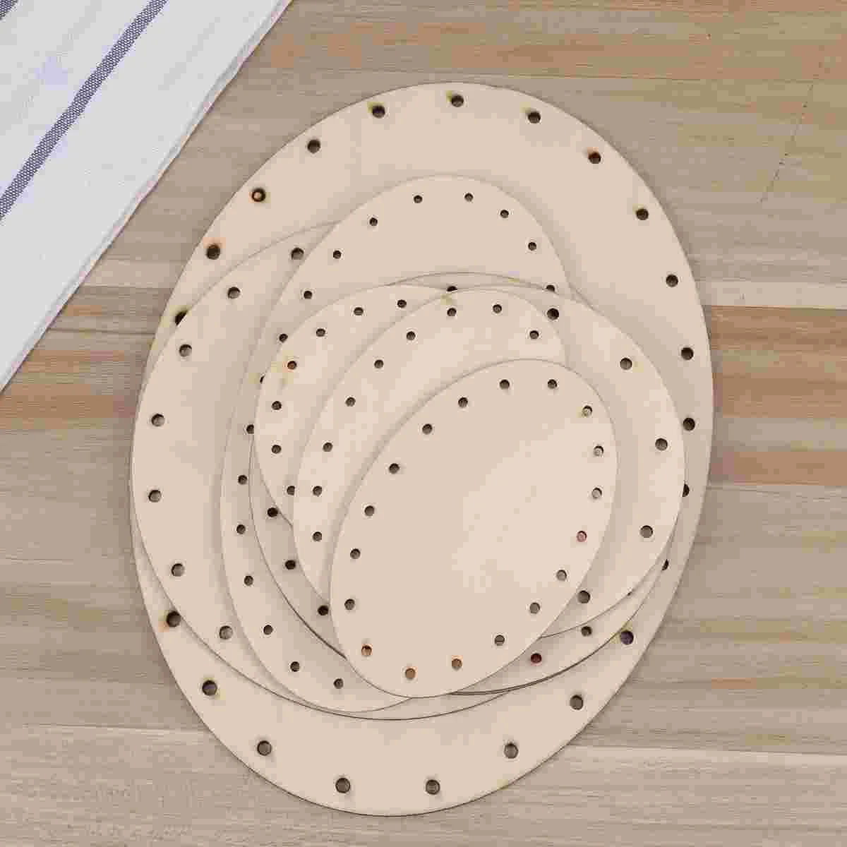 

9pcs Creative Wooden Round Discs DIY Arts Crafts Multihole Wood Slices Wedding