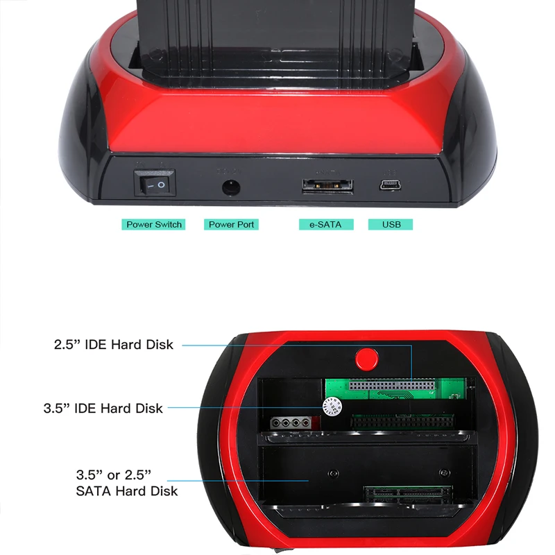 Док-станция для жесткого диска IDE/SATA 2 5 дюйма с USB-портами | Электроника