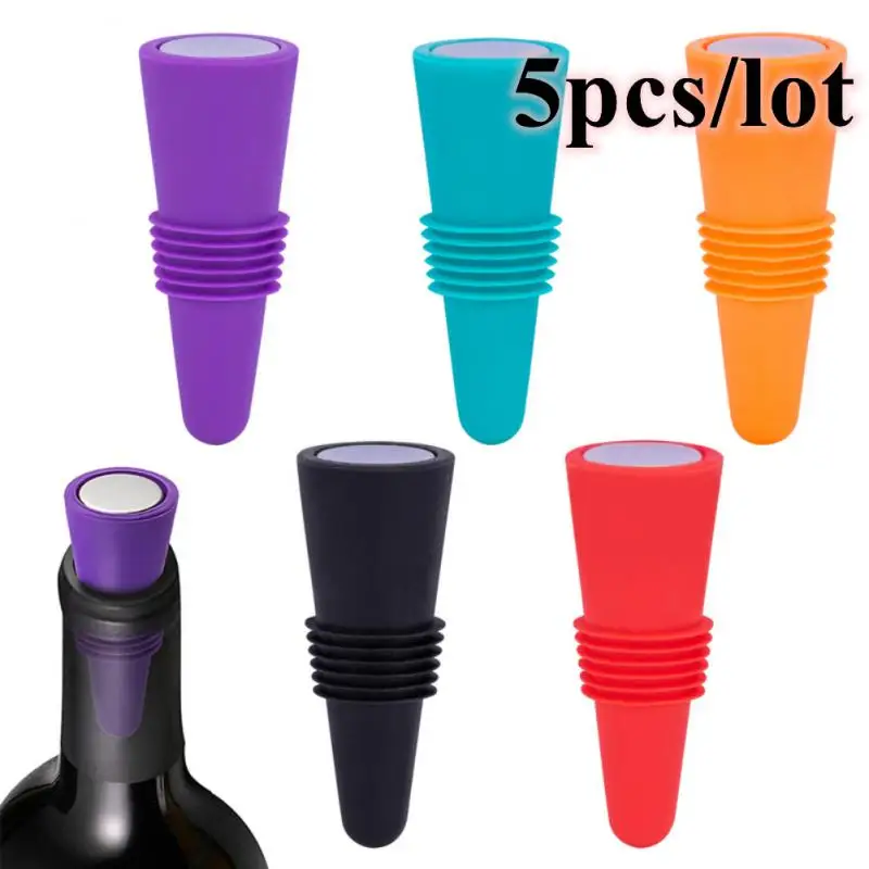 

Пробка для бутылок пива, силиконовая, многоразовая, 5 шт.