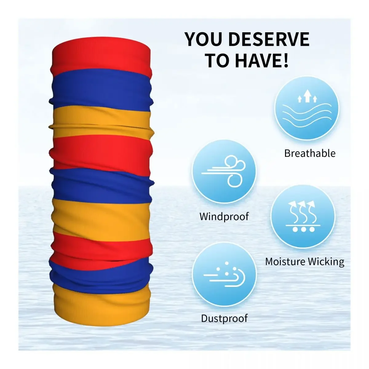 Бандана с армянским флагом Rmenia Балаклава маска шарф многофункциональный